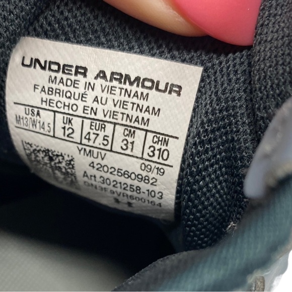 Under Armour Curry 7 Chinese New Year 2020 Men's 13 Gray Pink Floral - Picture 12 of 16